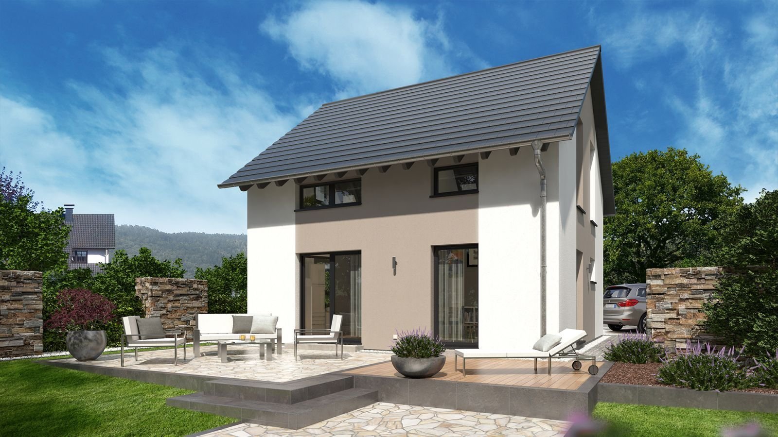 FUNKTIONALES EINFAMILIENHAUS MIT GRUNDSTÜCK