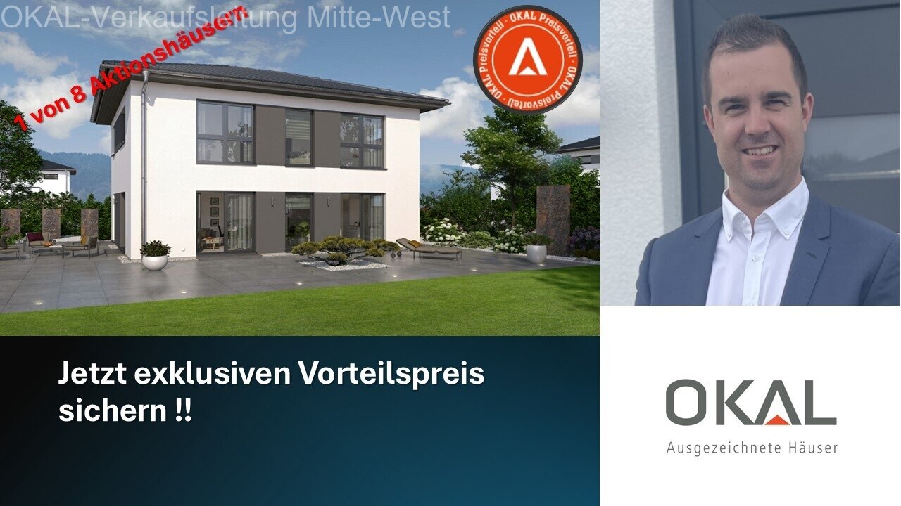 Bad Camberg: MODERNES WOHNHAUS MIT ELEGANTEM WALMDACH - Malervorbereitet auf Ihrem Grundstück 