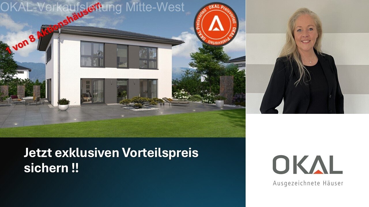 Arzbach: Aktion !! MODERNES WOHNHAUS MIT ELEGANTEM WALMDACH - Malervorbereitet auf Ihrem Grundstück 