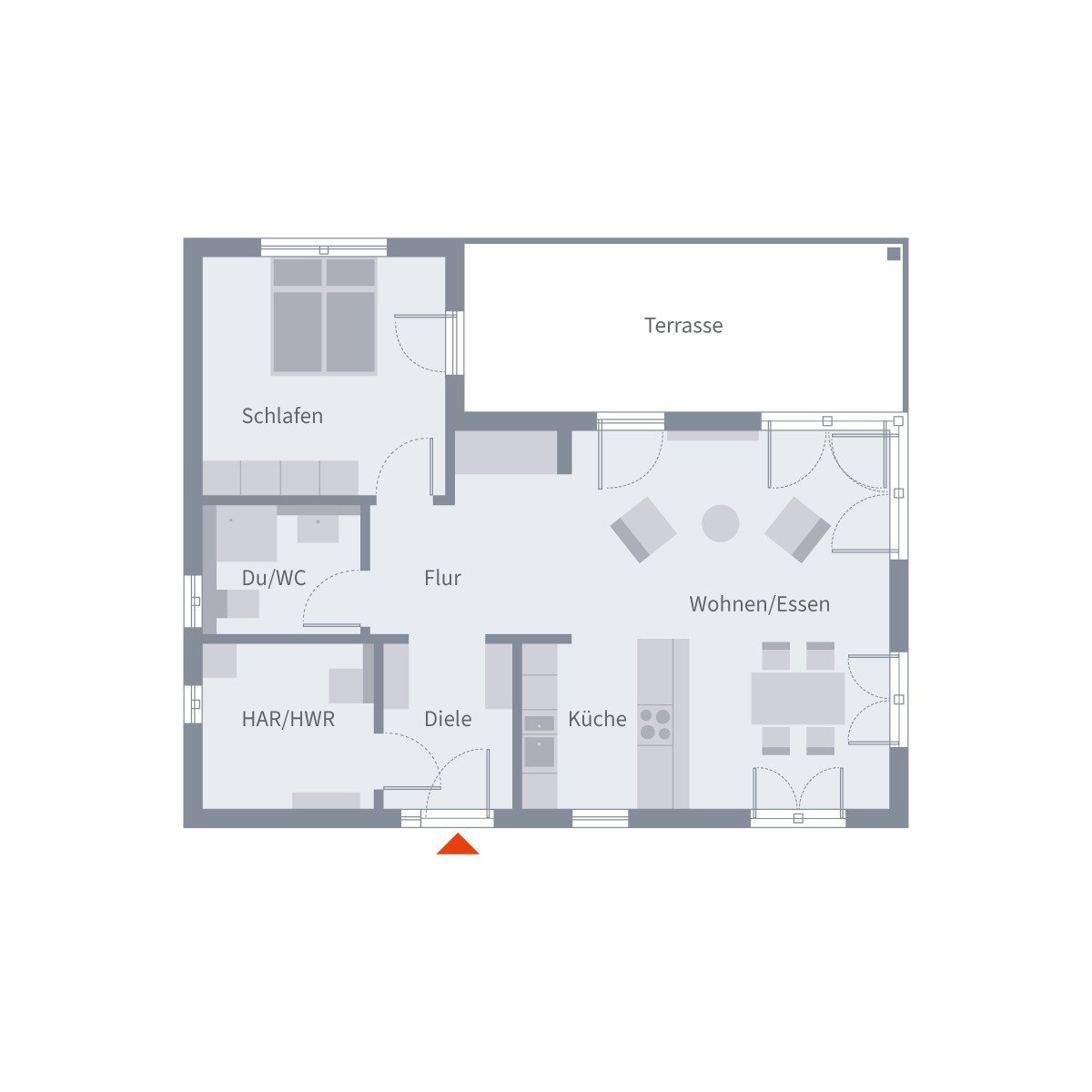 AKTION !! ELEGANTER BUNGALOW MIT OFFENEM WOHNKONZEPT - Einzugsfertig inkl. Grundstück