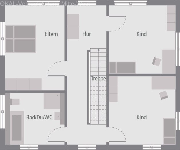 Modernes Wohnhaus mit elegantem Walmdach