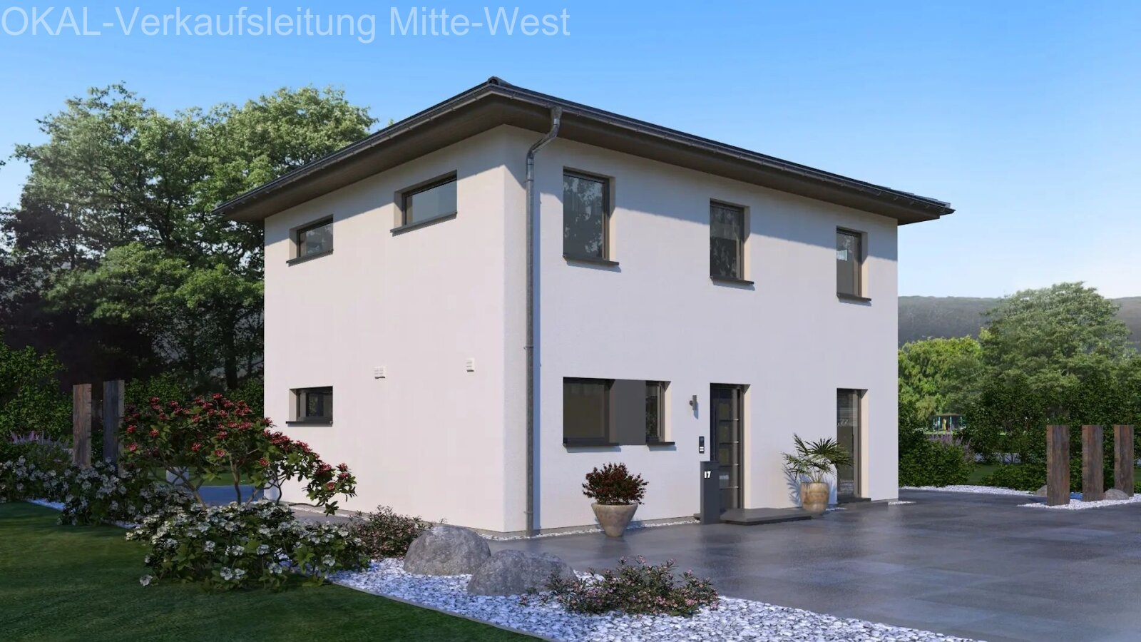 Modernes Wohnhaus mit elegantem Walmdach