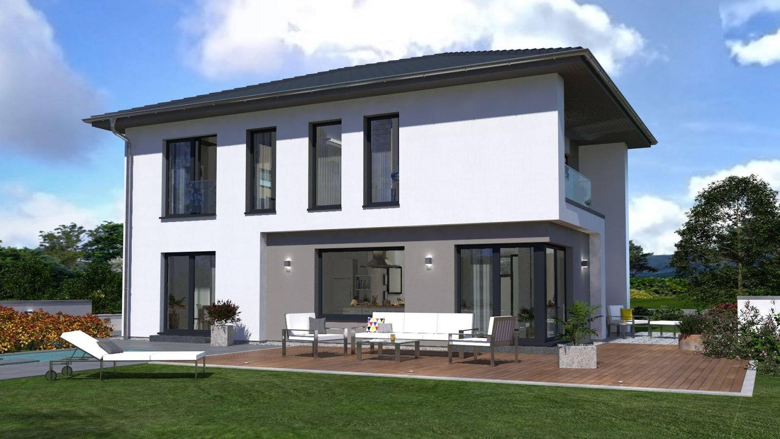 TRAUMHAUS AUF IHREM GRUNSTÜCK, BLICKFANG IM SÜDLICHEM FLAIR