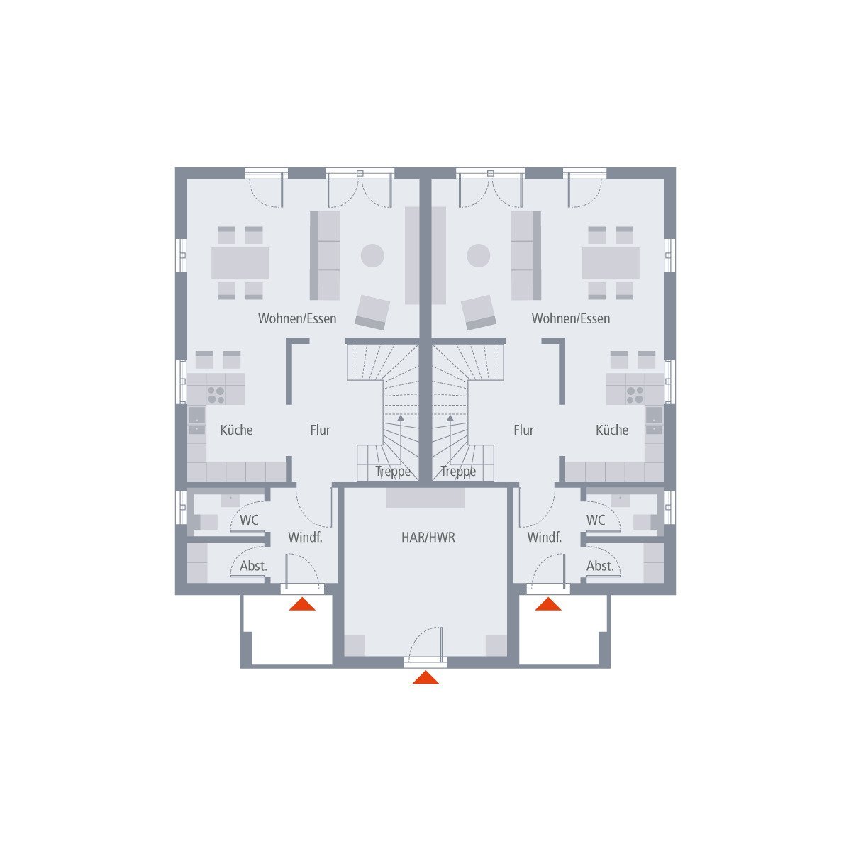 INKL. GRUNDSTÜCK: ZWEIFAMILIENHAUS EINZUGSFERTIG IN SUPER LAGE