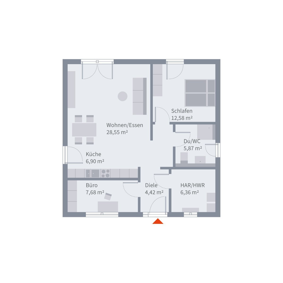 TRAUMHAUS AUF IHREM GRUNSTÜCK, KOMPAKTES WOHNEN MIT STIL UND FUNKTIONALITÄT