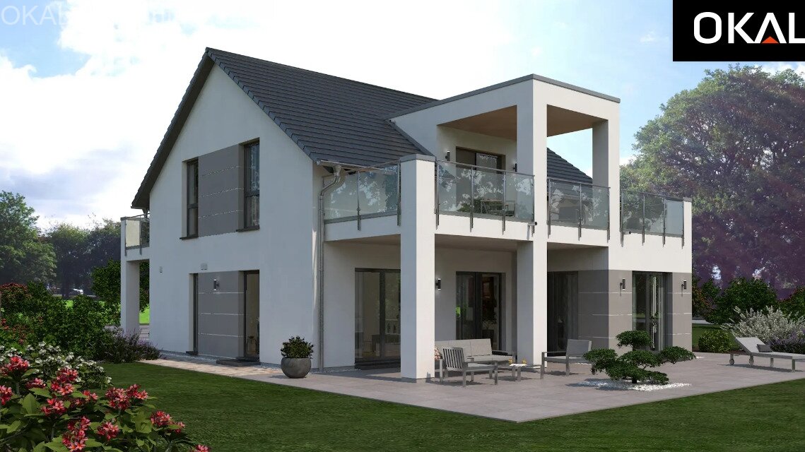 Extravagantes Designhaus im Hampton-Stil