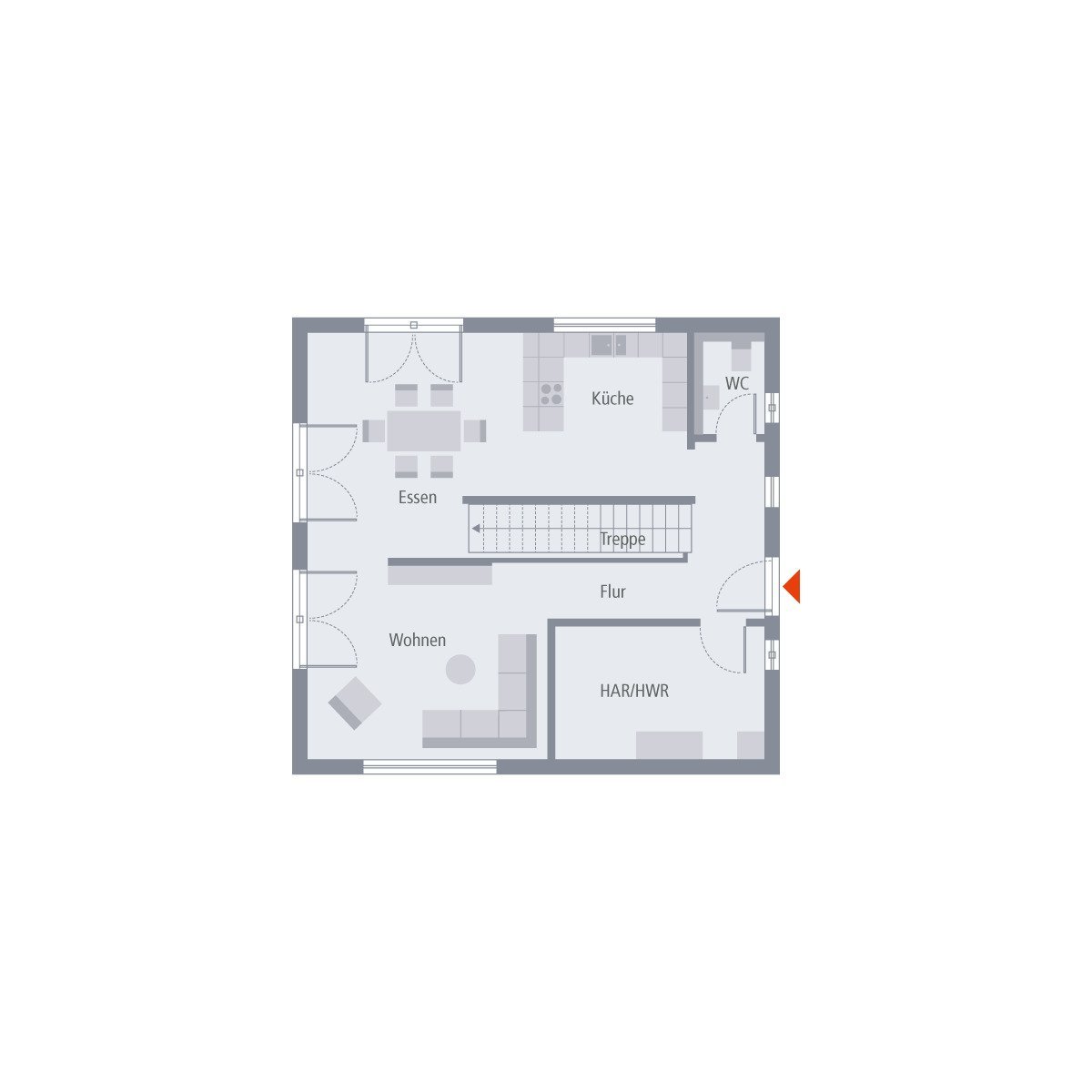 ABRISSGRUNDSTÜCK IN LANGGÖNS KERNSTADT / EINFAMILIENHAUS MIT OFFENER ARCHITEKTUR