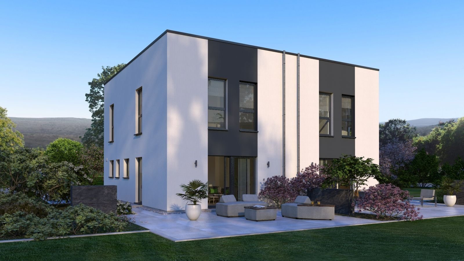 DOPPELHAUS INKLS. GRUNDSTÜCK / MODERNE ARCHITEKTUR TRIFFT AUF GEMÜTLICHKEIT