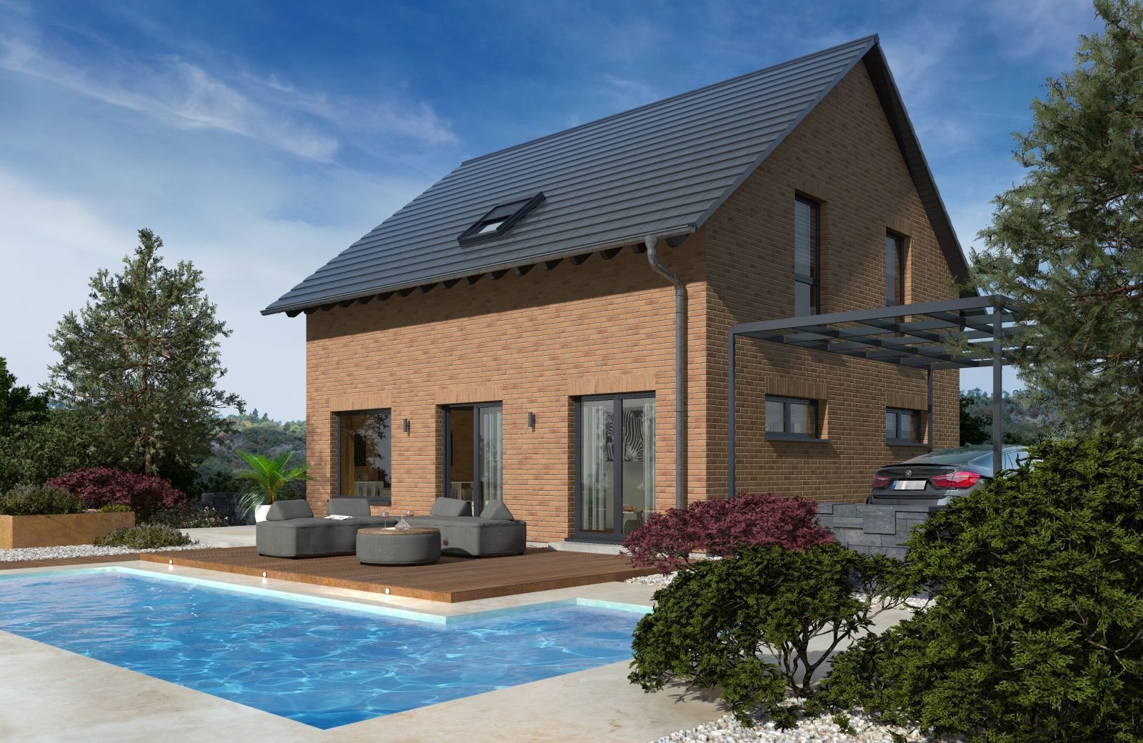 TRAUMHAUS AUF IHREM GRUNSTÜCK, EINZUGSFERTIG.DAS KLASSISCHE EINFAMILIENHAUS MIT OFFENER BAUWEISE