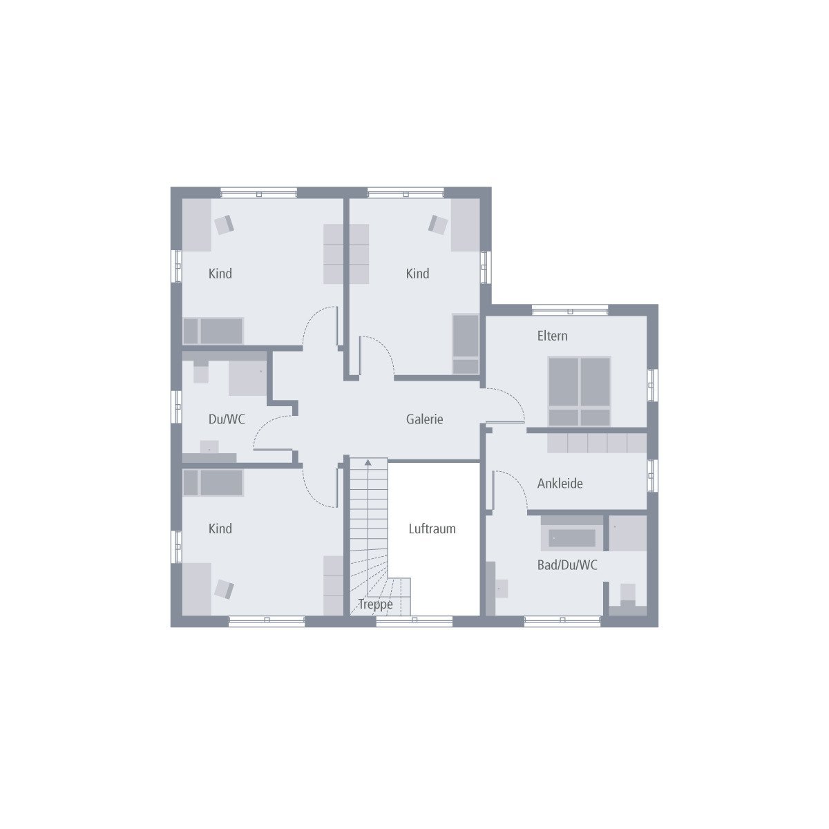 MODERNES AMBIENTE, VIELFÄLTIGE MÖGLICHKEITEN - malervorbereitet inkl. Bodenplatte