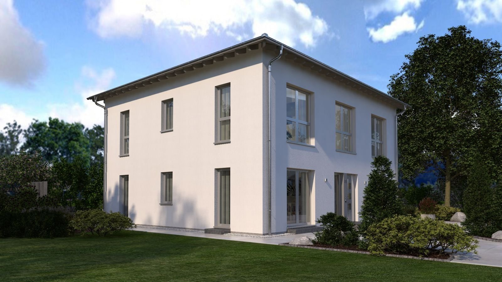 MODERNES AMBIENTE, VIELFÄLTIGE MÖGLICHKEITEN - malervorbereitet inkl. Bodenplatte