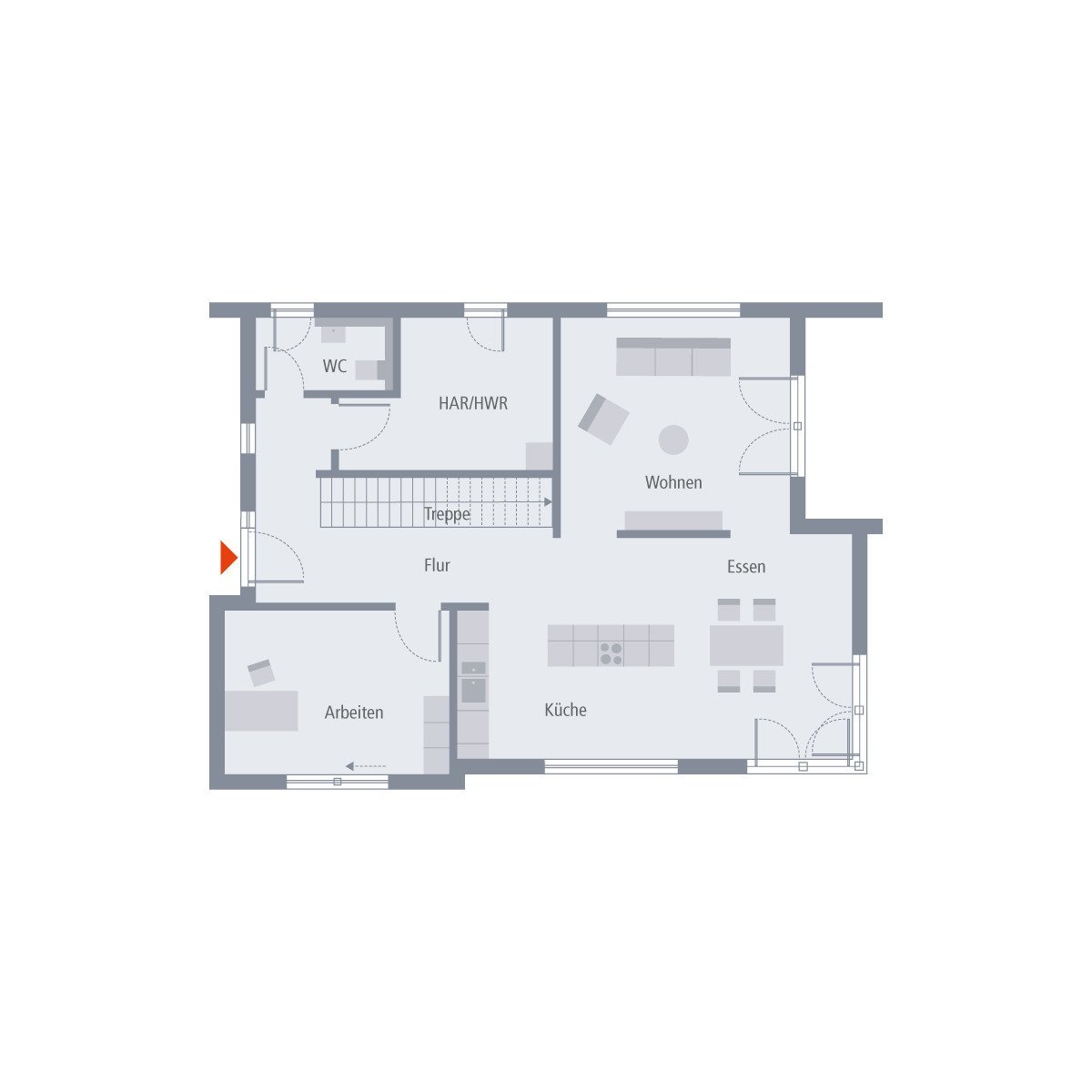 TRAUMHAUS AUF IHREM GRUNDSTÜCK, EINZUGSFERTIG!!BAUHAUS-ARCHITEKTUR IN OKAL-DESIGN