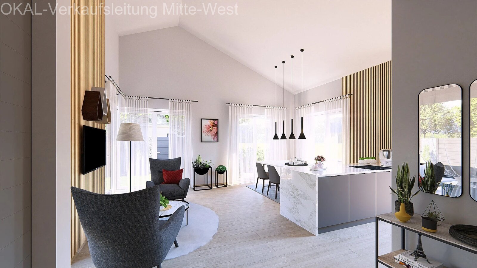 Eleganter Bungalow mit offenem Wohnkonzepts