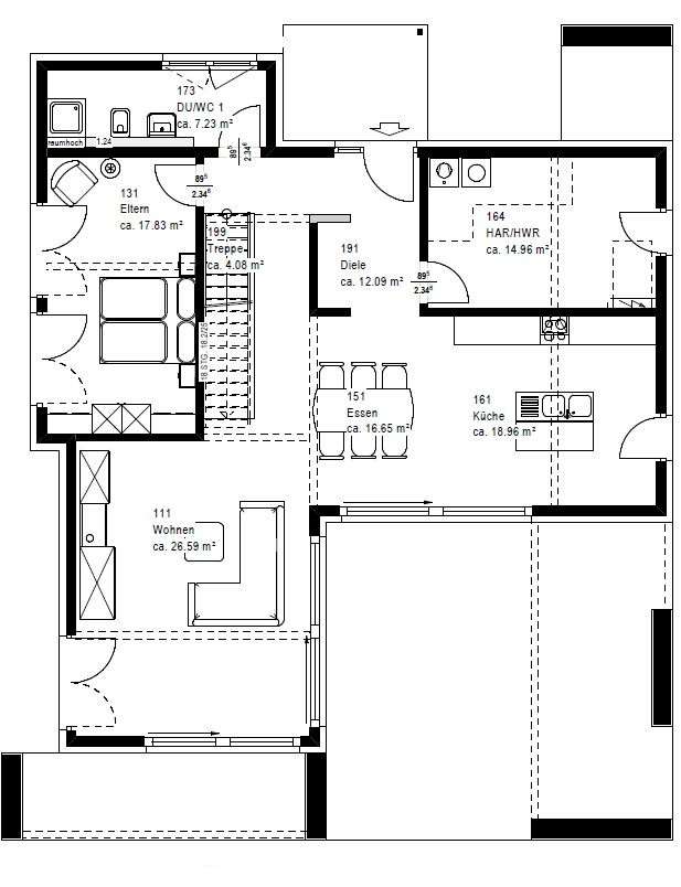 Ein Traum in Weiß! Lichtdurchflutetes Domizil im Bauhaus-Stil, Exklusives Baugrundstück