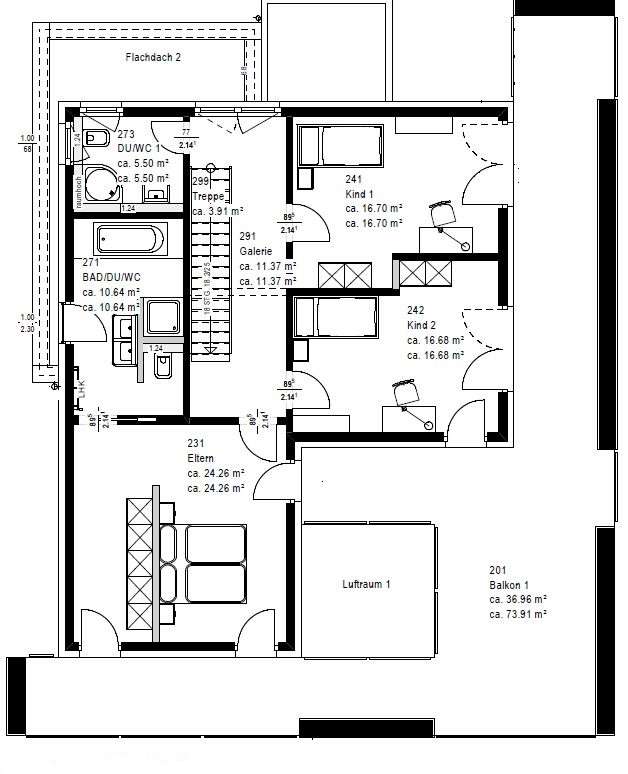 Ein Traum in Weiß! Lichtdurchflutetes Domizil im Bauhaus-Stil, Exklusives Baugrundstück