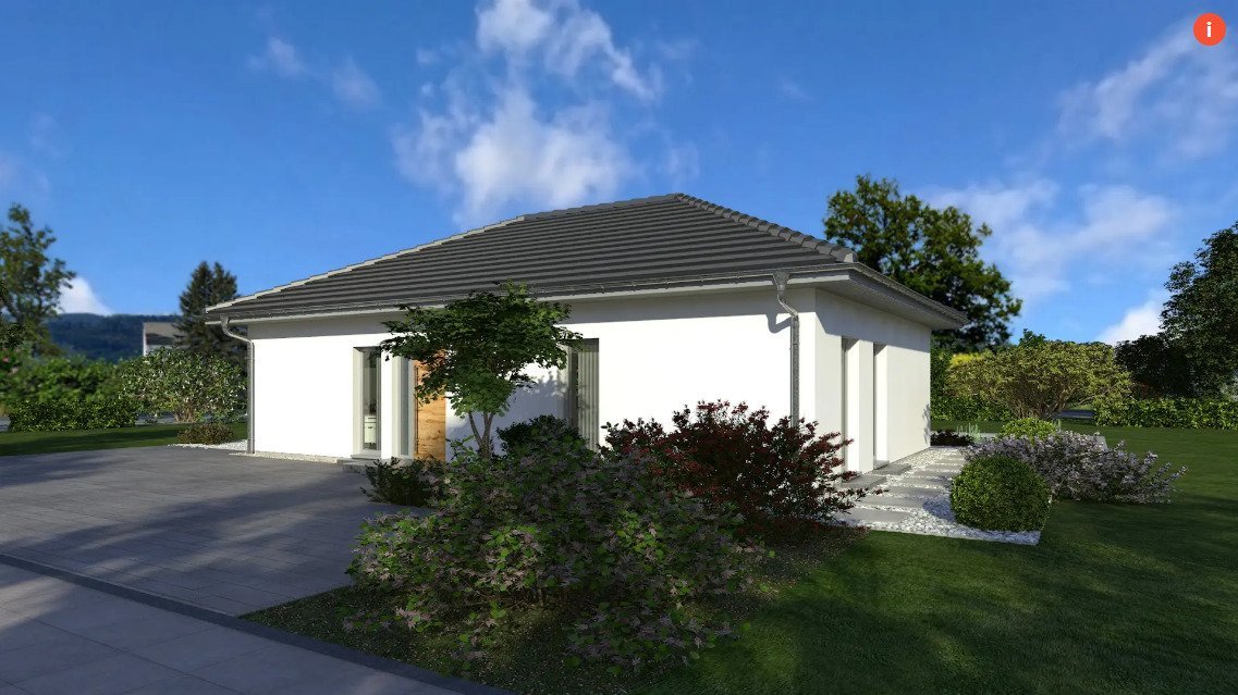 Bungalow 1: Modern wohnen – alles auf einer Ebene. Mit Wohnkeller.