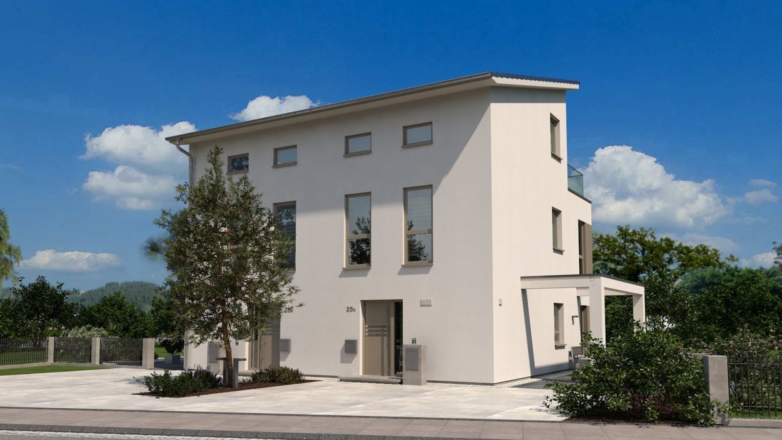 TOP-LAGE TRIFFT ARCHITEKTUR: DOPPELHAUS IN HOFHEIM 