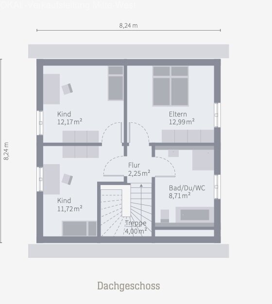 Neues Haus auf schönem Grundstück
