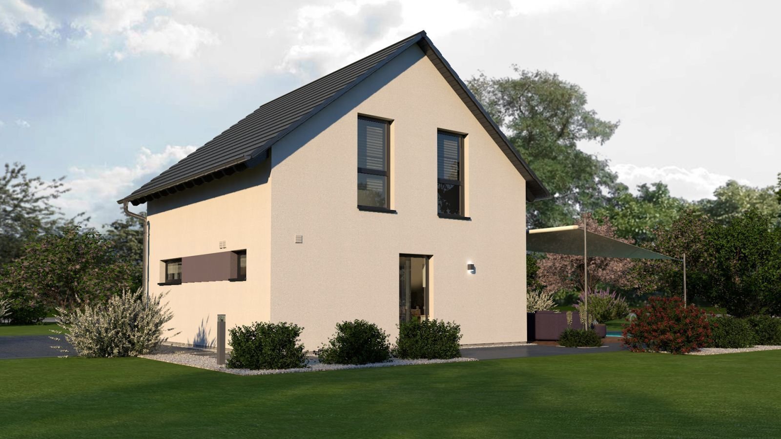 KOMPAKTES HAUS - DURCHDACHT BIS IN DEN LETZTEN WINKEL - einzugsfertig inkl. Bodenplatte