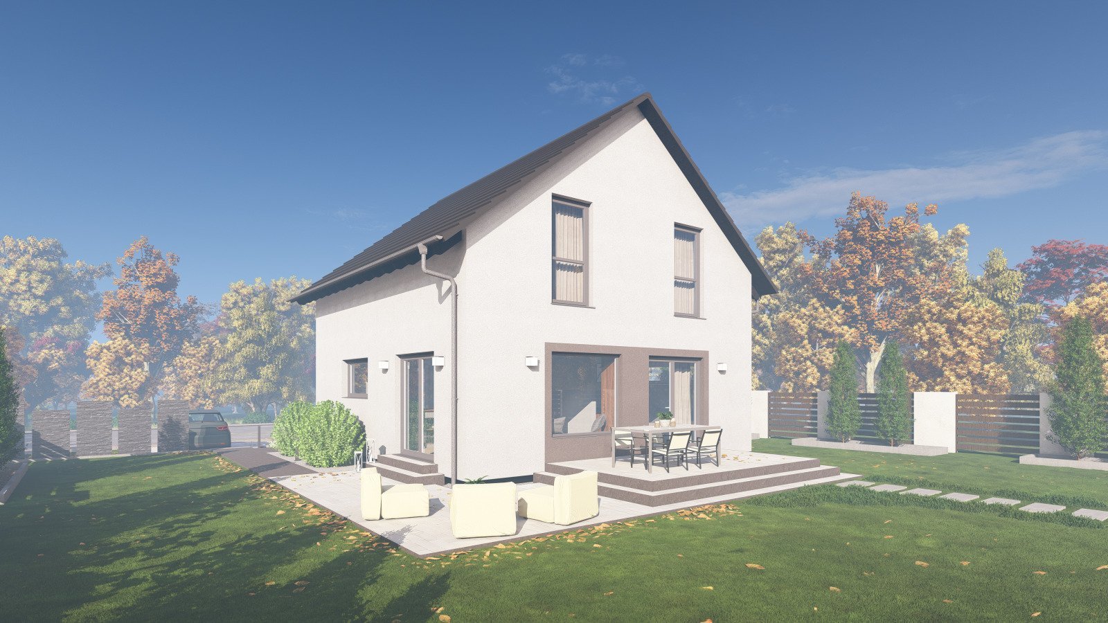 EINFAMILIENHAUS MIT OFFENER ARCHITEKTUR - einzugsfertig inkl. Bodenplatte