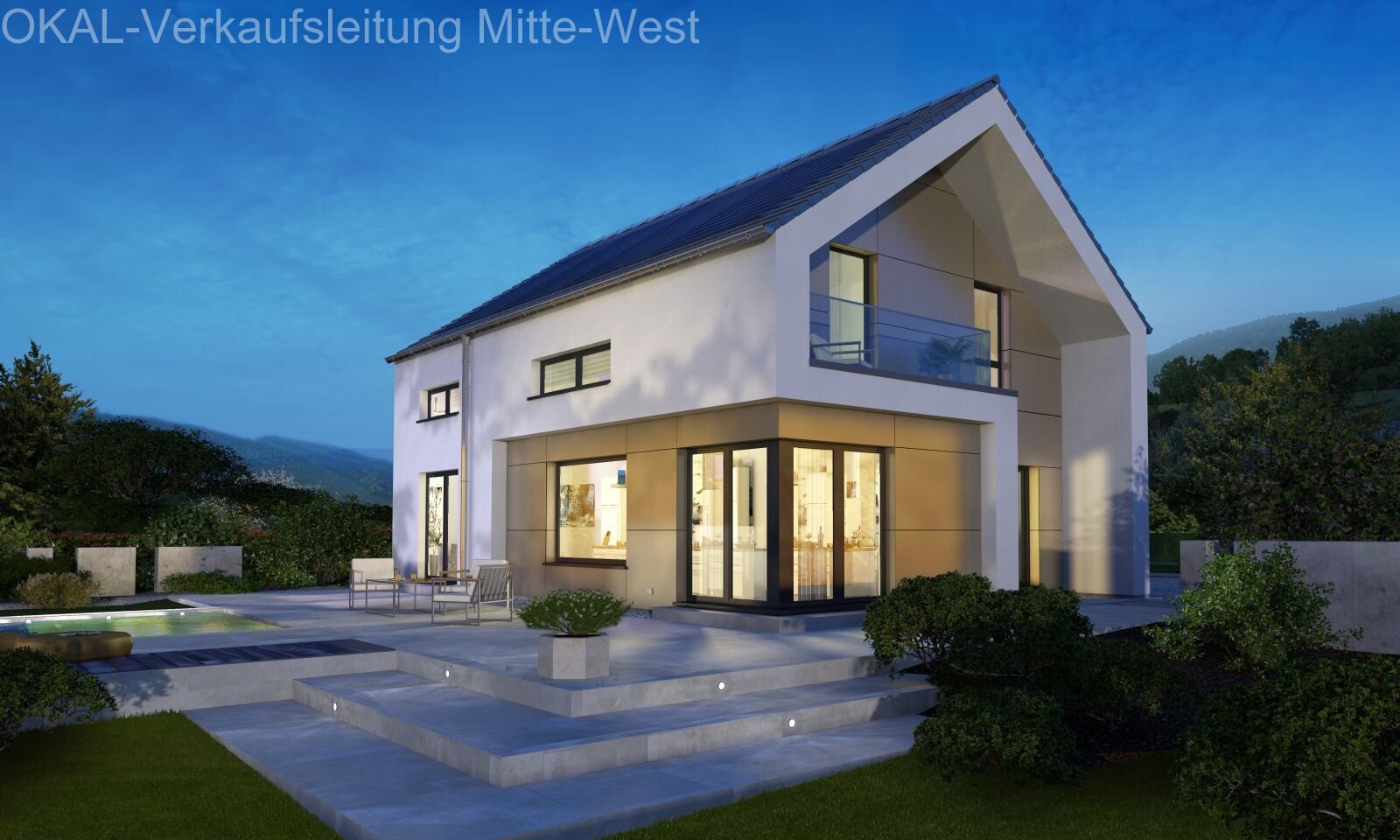 Neues Haus auf schönem Grundstück 