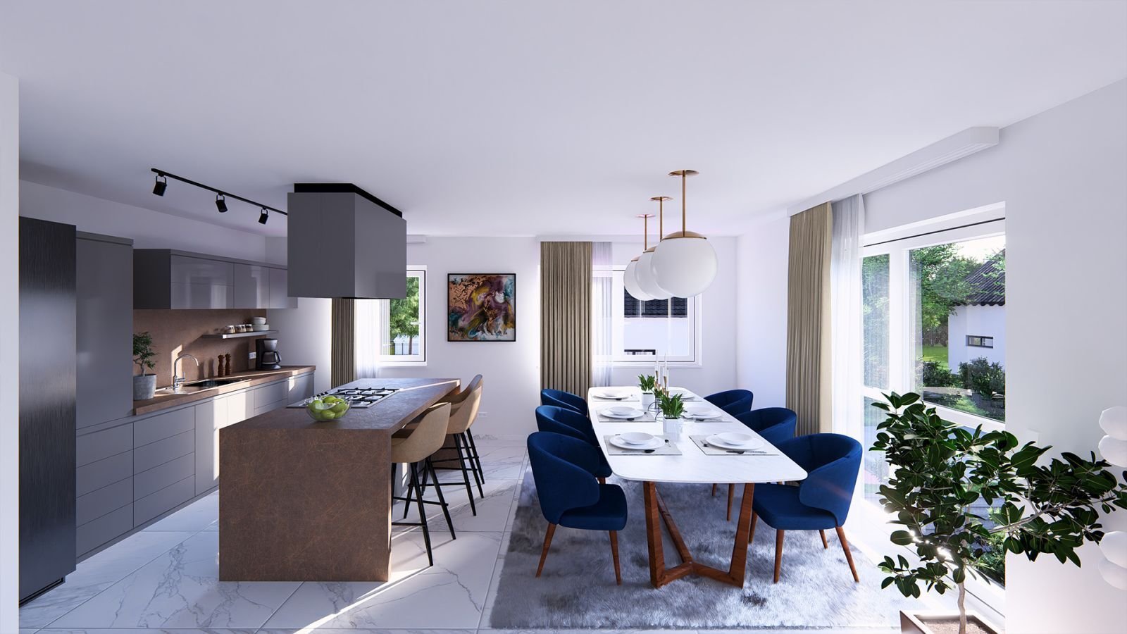 MODERNES WOHNEN FÜR ALLE ANSPRÜCHE - 3 Wohneinheiten - Penthouse - Malervorbereitet - inkl. Grundstück