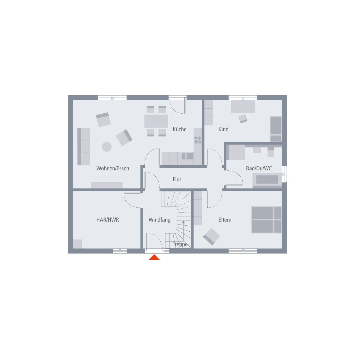 KLASSISCHES MEHR­GE­NE­RA­TIO­NEN­HAUS MIT PRAKTISCHER AUFTEILUNG - 2 Wohneinheiten -Malervorbereitet - inkl. Grundstück