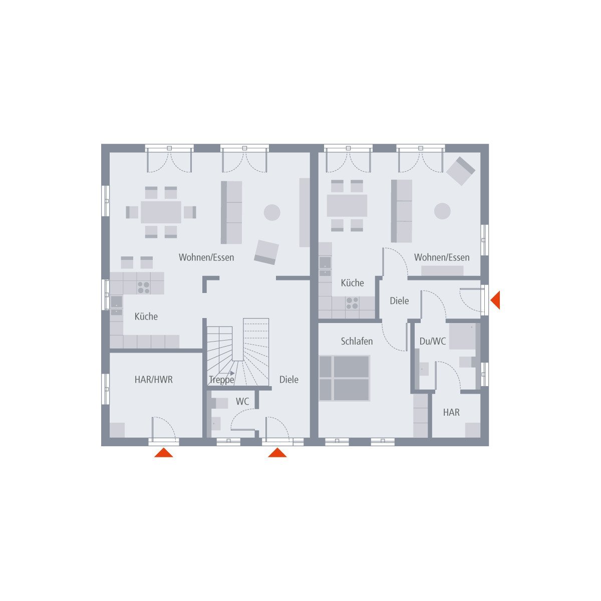 EIN ZUHAUSE FÜR DIE GANZE FAMILIE - Einliegerwohnung - malervorbereitet - inkl. Grundstück