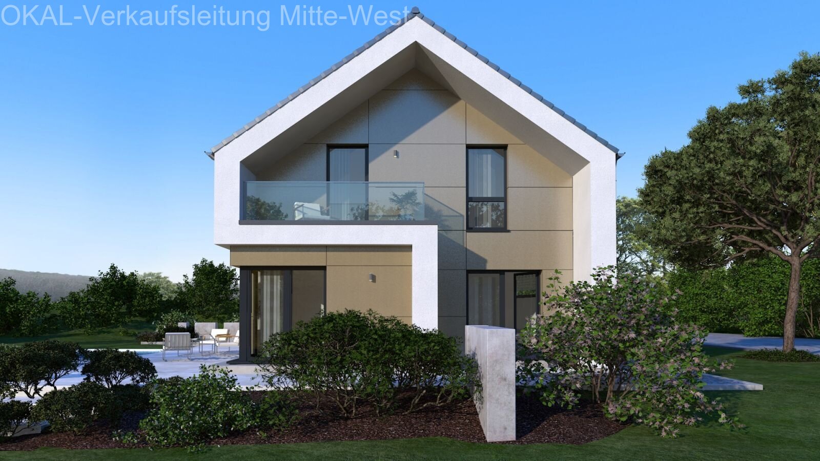 Neues Haus auf schönem Grundstück 