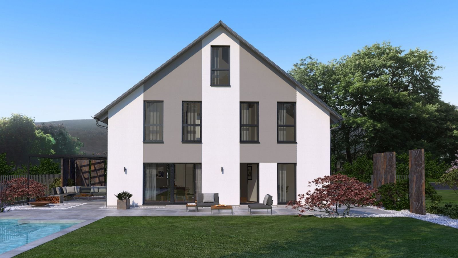 Inkl. Grundstück im Neubaugebiet: Einzugsfertiges großes EFH auf 3 Etagen