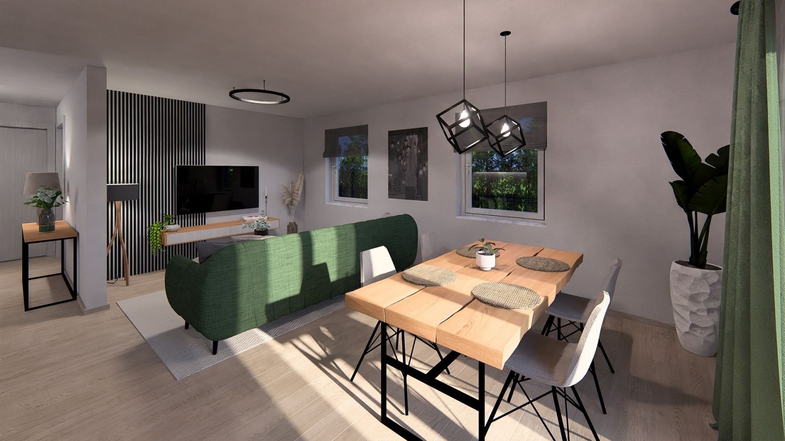 Mehrfamilenhaus mit 4 Wohneinheiten und Grundstück