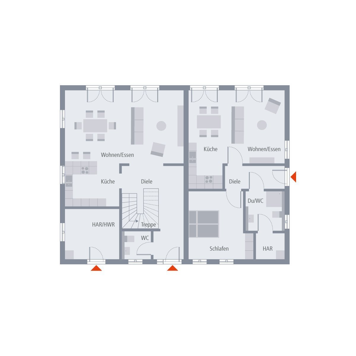 ZWEIFAMILIENHAUS IM GROSSEN STIL