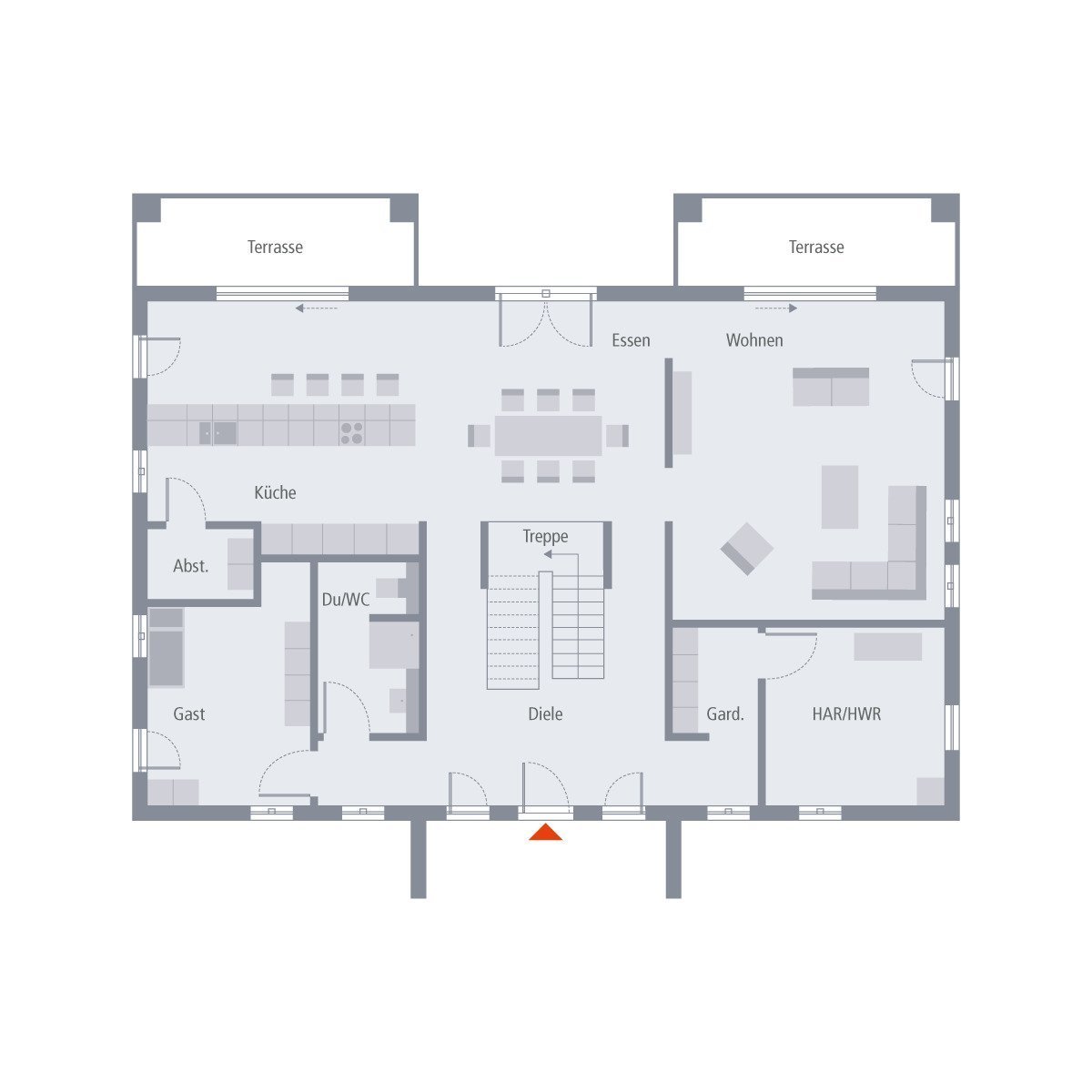 STADTVILLA MIT SÜD­STAA­TEN­FLAIR