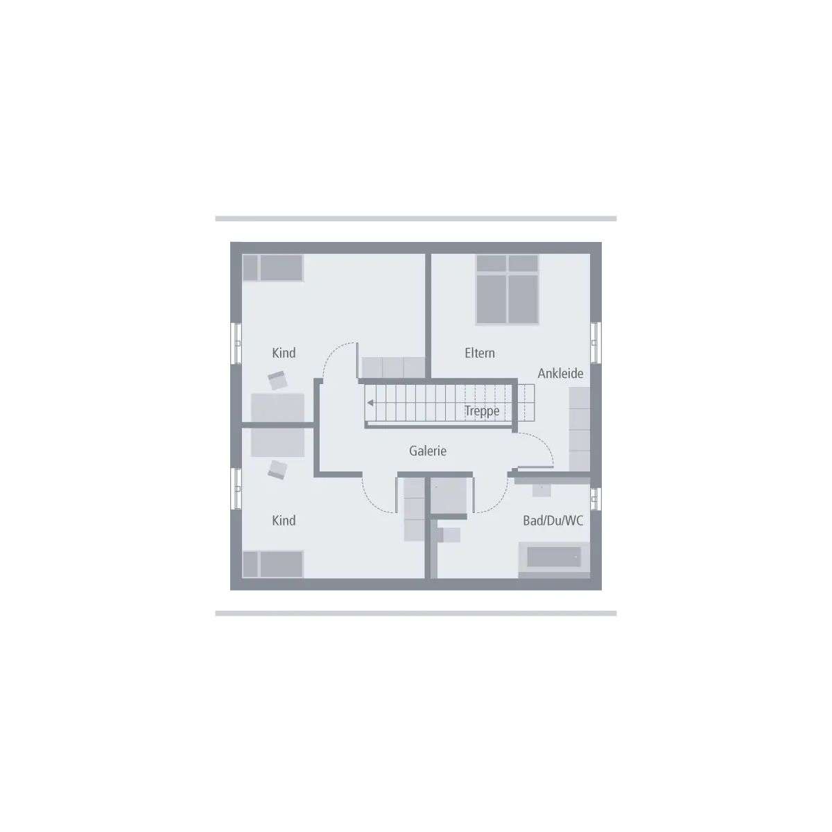 Ihr Einfamilienhaus mit offener Architekt *Malervorbereitet*