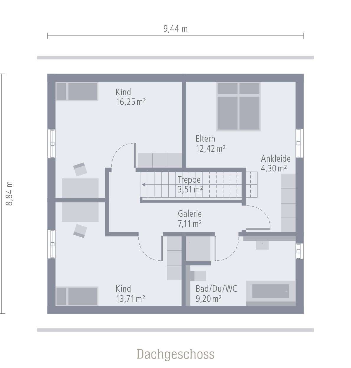 Ein­fa­mi­li­en­haus mit offener Architektur