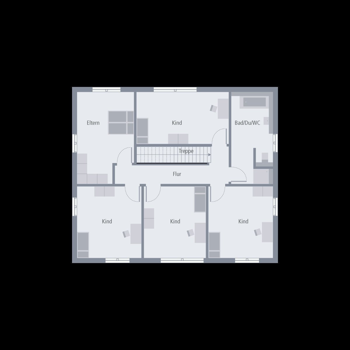 FLEXIBLES DESIGNHAUS MIT FLAIR