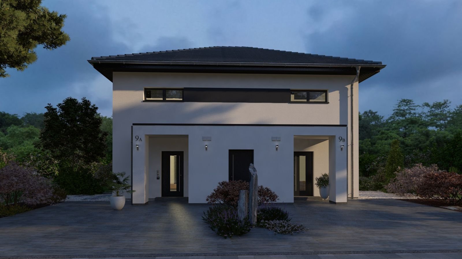 MODERNE VILLA ZWEIGETEILT