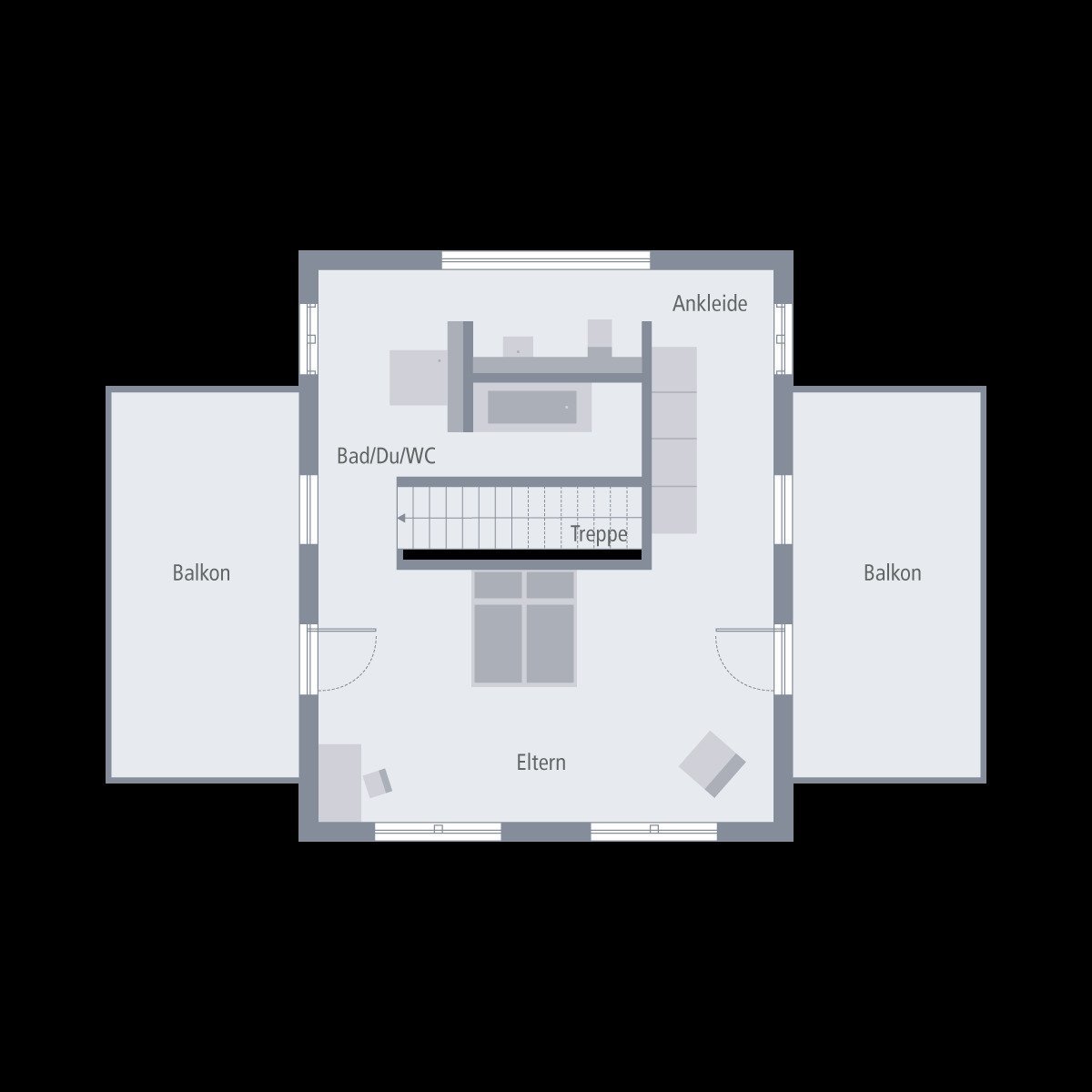 NIVEAUVOLLES STADTHAUS MIT WALMDACH