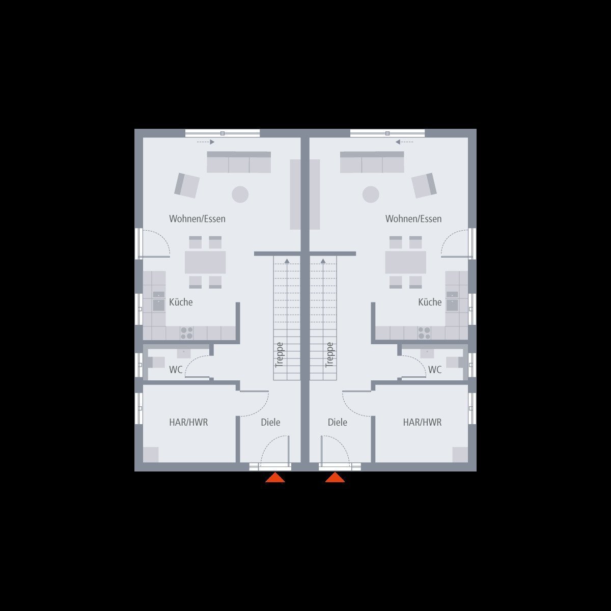 PURISTISCHES DOPPELHAUS