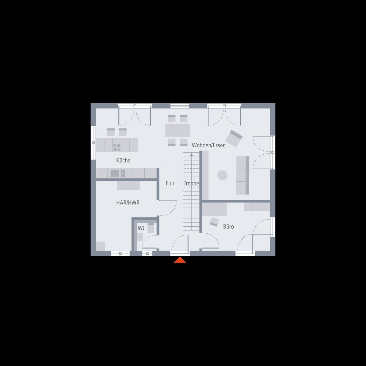 MODERNES WOHNHAUS MIT ELEGANTEM WALMDACH