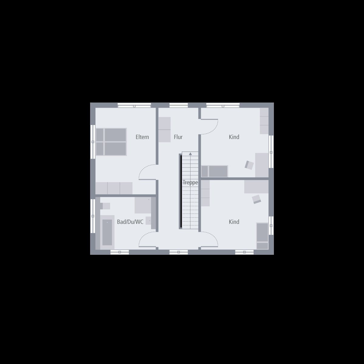 MODERNES WOHNHAUS MIT ELEGANTEM WALMDACH