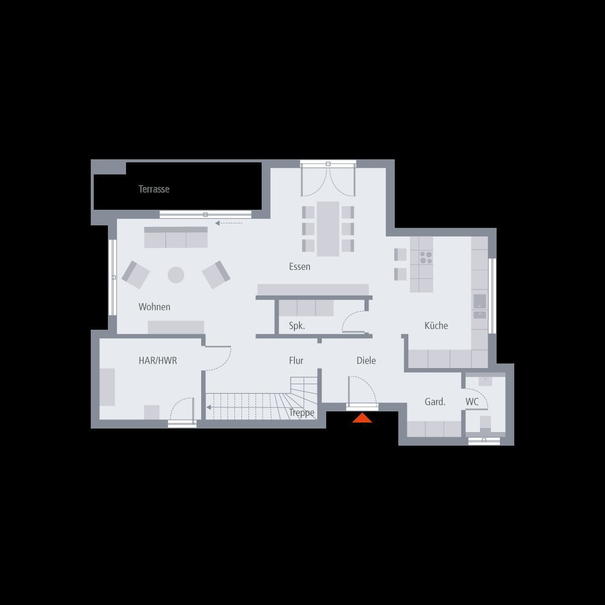 EIN BAUHAUS MIT VIELEN WOHNLICHEN PLUSPUNKTEN