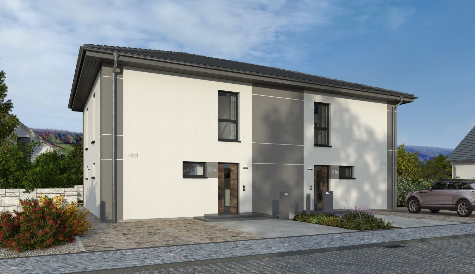 DOPPELHAUS MIT BESONDERER AUSSTRAHLUNG