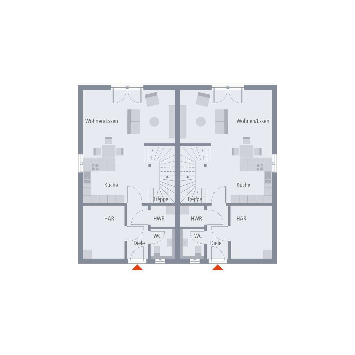 GEHOBENES DOPPELHAUS in zentraler Lage von Weinheim