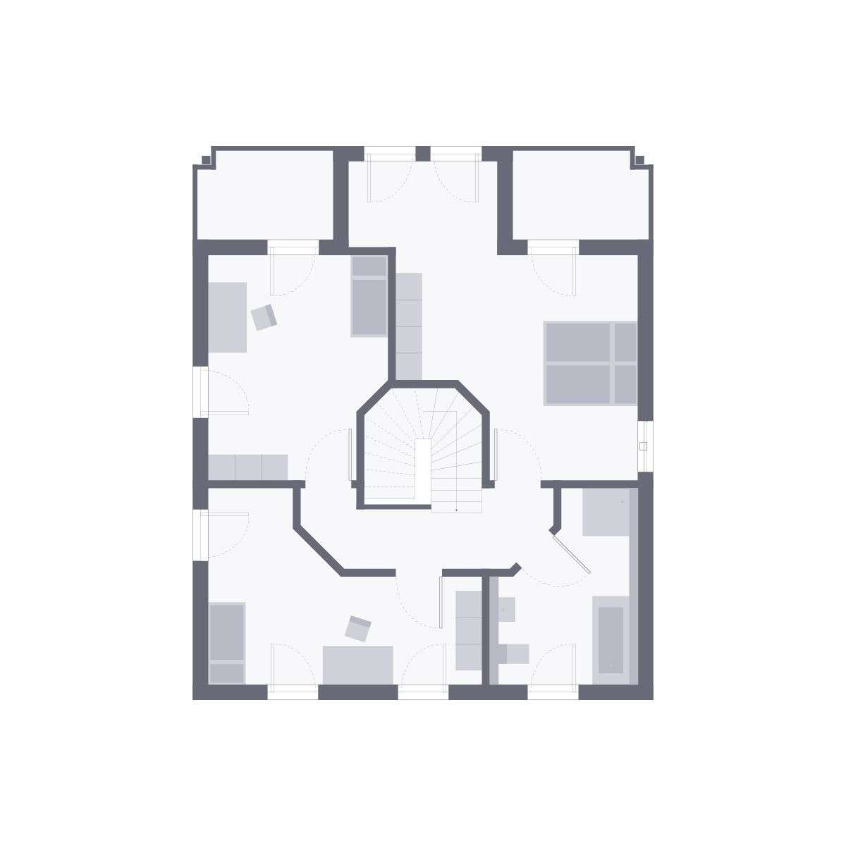 Viel Raum und Licht für die Familie und Großeltern