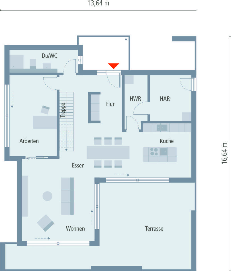 ein Terrassenhaus der Extraklasse