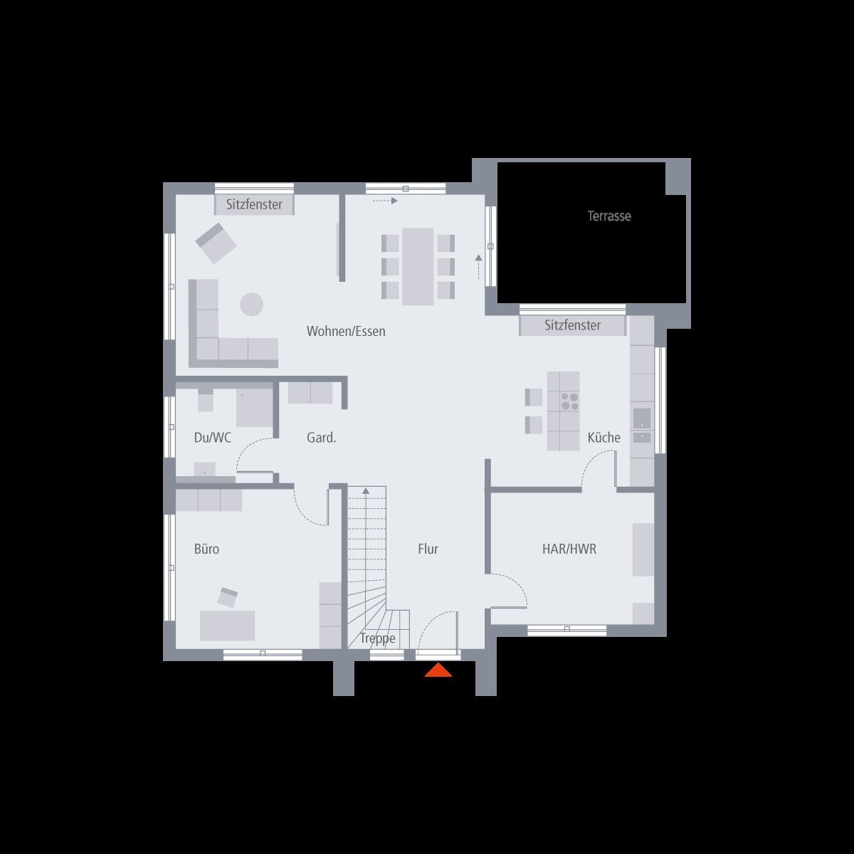 ARCHITEKTENHAUS INKLUSIVE GRUNDSTÜCK, SCHLUSSELFERTIG,OFFEN GESTALTETE STADTVILLA