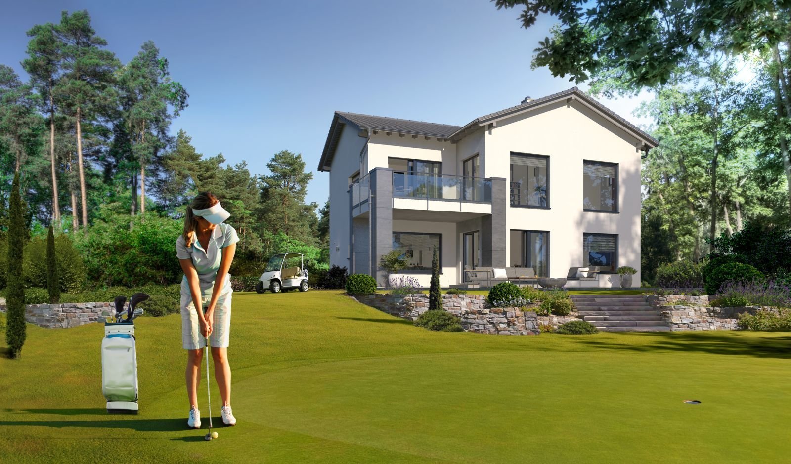 ARCHITEKTENHAUS INKLUSIVE GRUNDSTÜCK, SCHLUSSELFERTIG,OFFEN GESTALTETE STADTVILLA