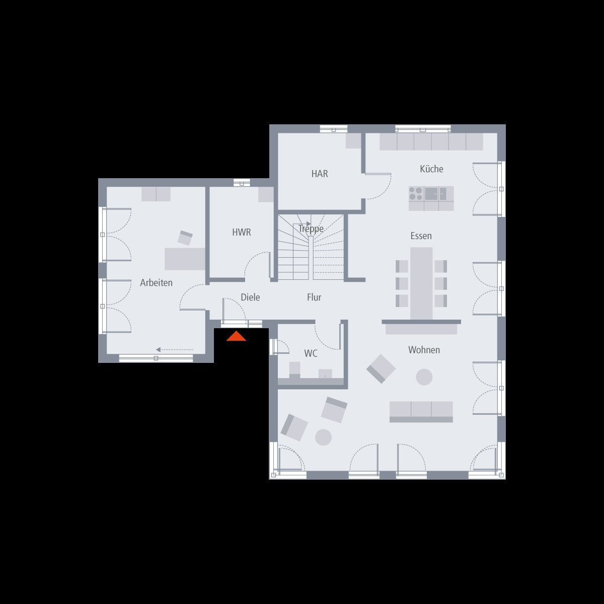 ARCHITEKTENHAUS INKLUSIVE GRUNDSTÜCK, SCHLUSSELFERTIG, VIEL RAUM, VIEL LICHT