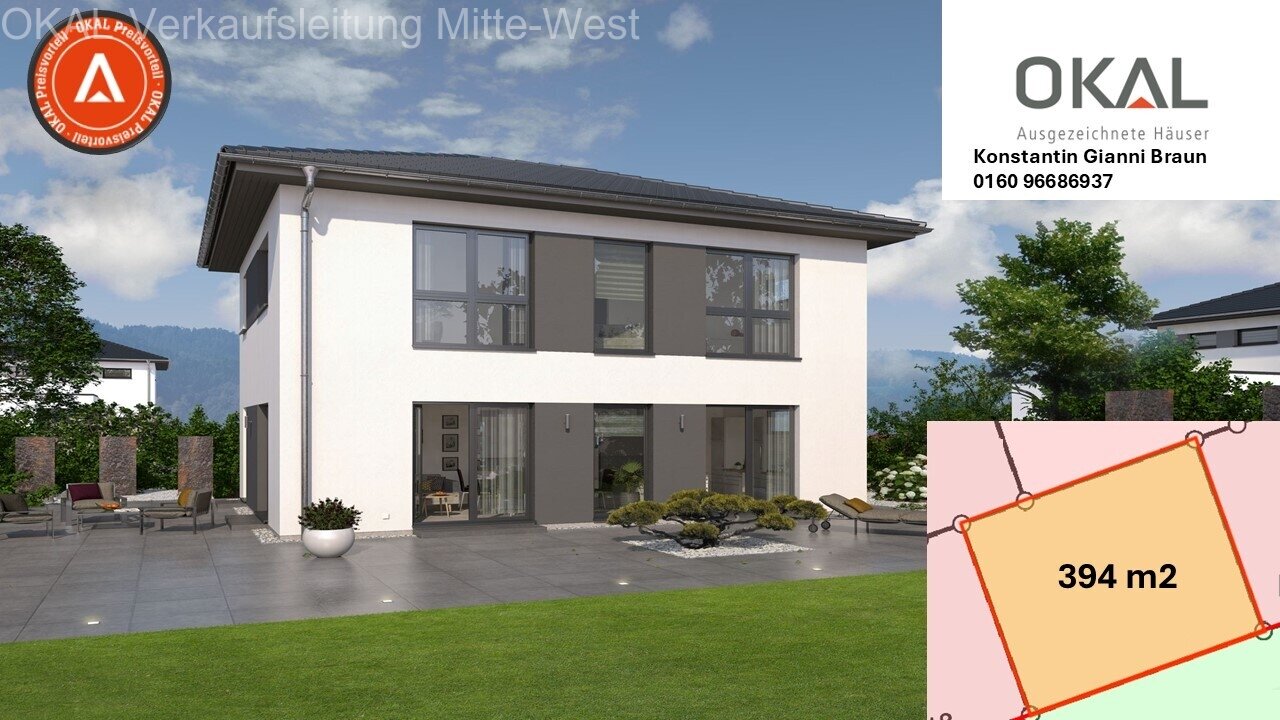 Seligenstadt: Inklusive Grundstück: Sonnige Stadtvilla mit Walmdach 